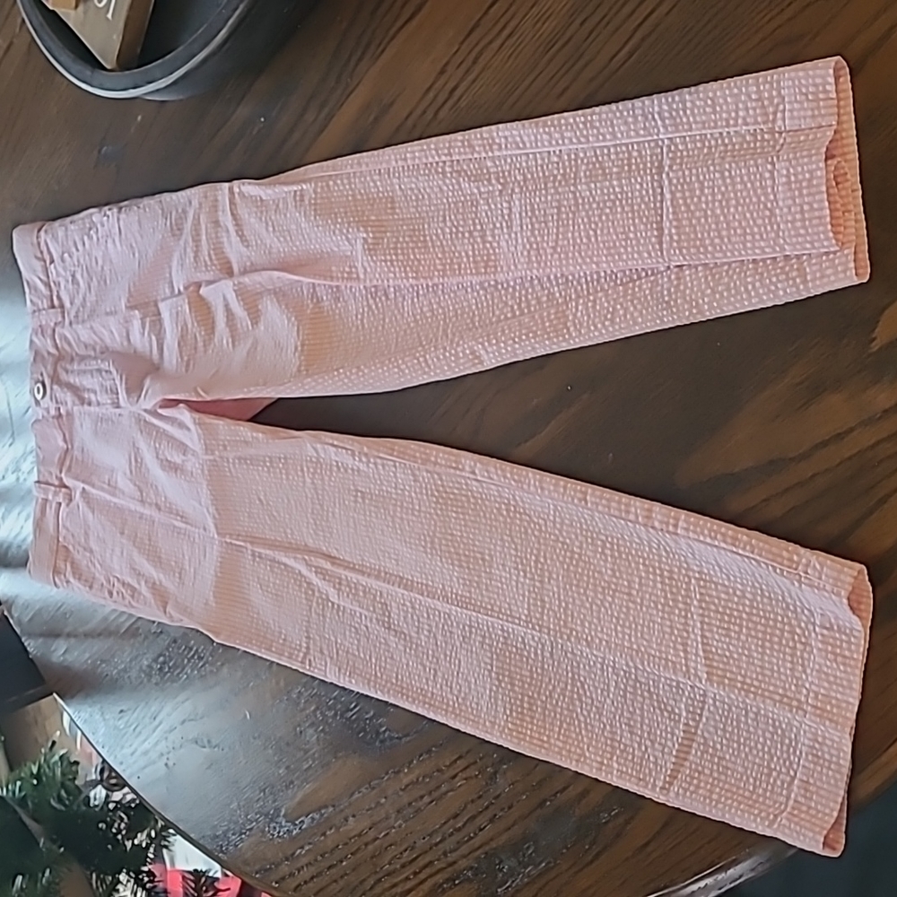 Boys Pink Seersucker pants